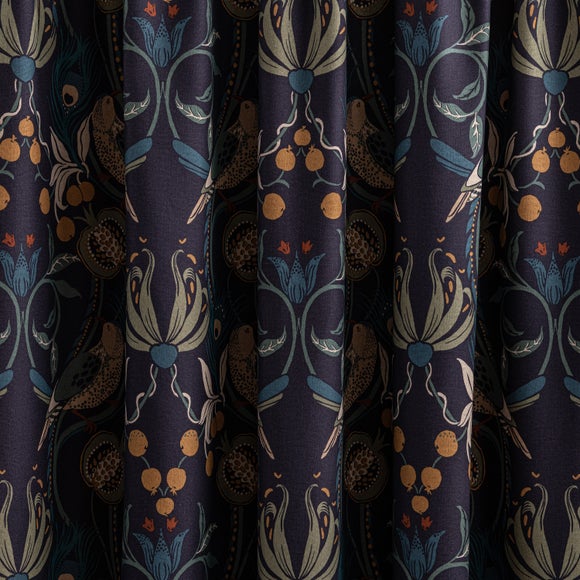 Havisham Navy Eyelet Door Curtain Dunelm