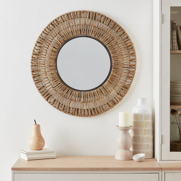 Seagrass Round Wall Mirror image 1 of 3
