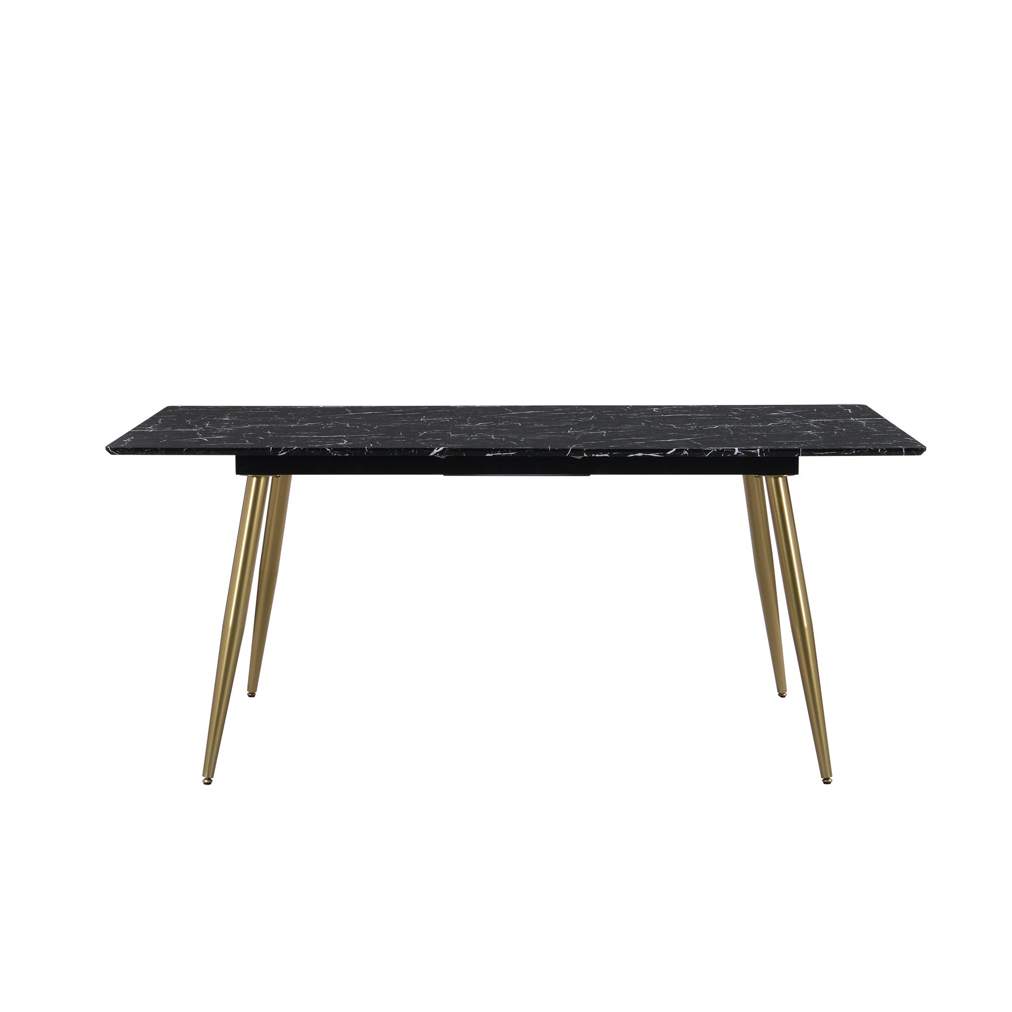 Kendall 6 8 Seater Rectangular Extendable Dining Table Marble Effect Black