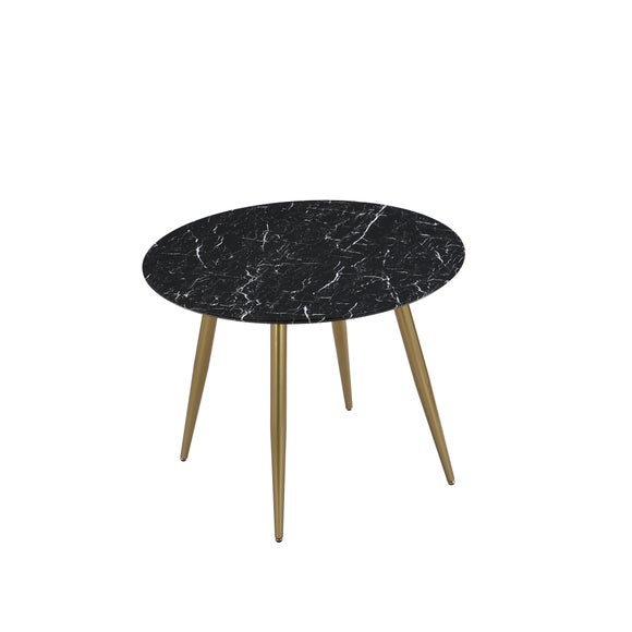 Kendall Marble Effect Round Dining Table Dunelm