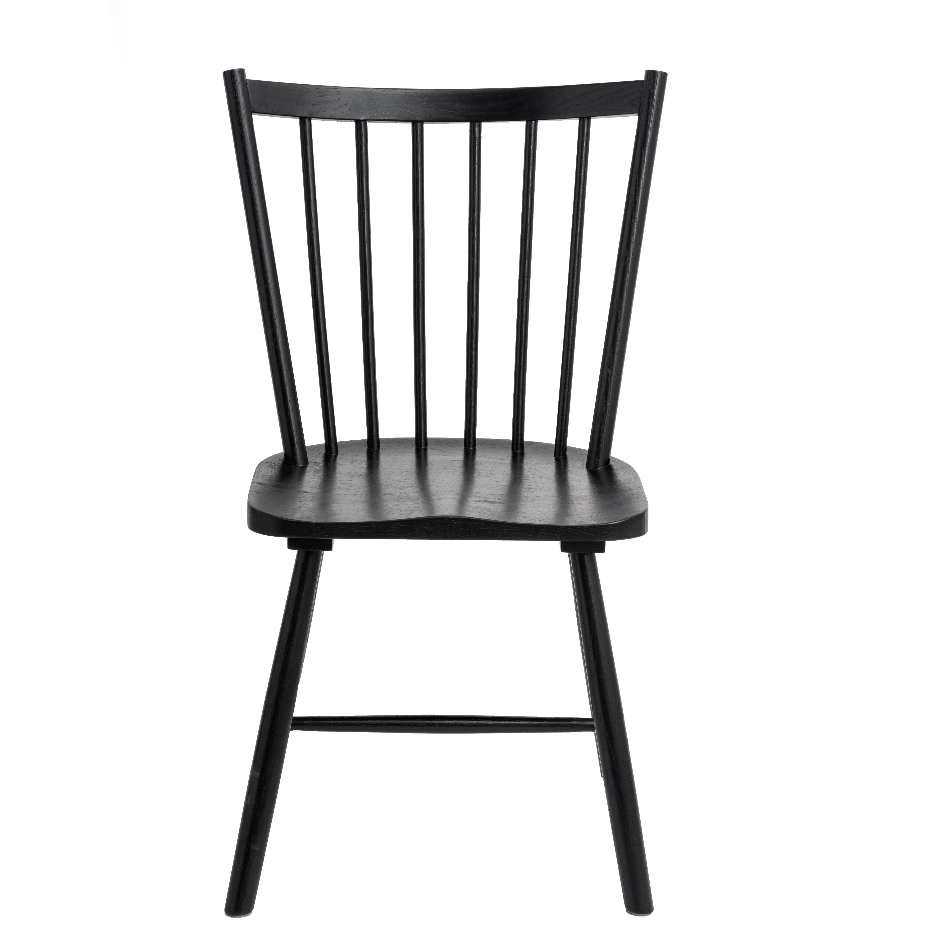 Loxwood Dining Chair Solid Oak Black