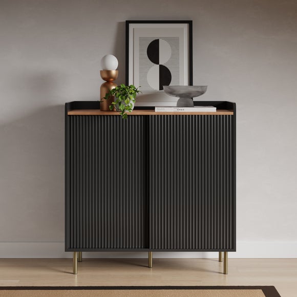 Black narrow deals sideboard