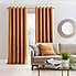 Chenille Amber Gold Eyelet Curtains  undefined