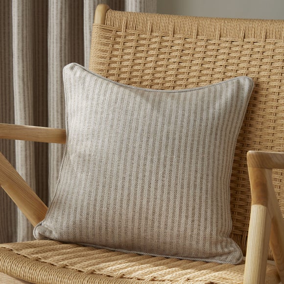 Churchgate Herringbone Natural Cushion Dunelm