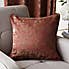 Opulent Chenille Cushion Red