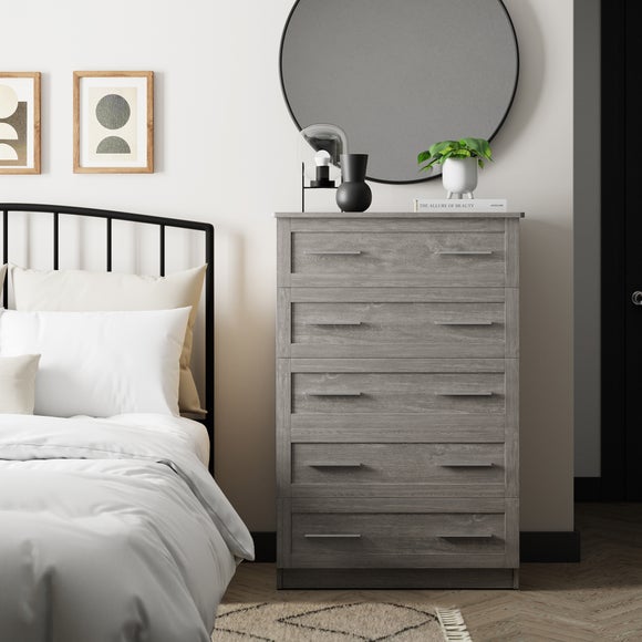 Chest Of Drawers | White And Oak Chest Of Drawers | Dunelm