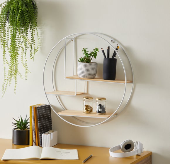 Circular on sale display shelf