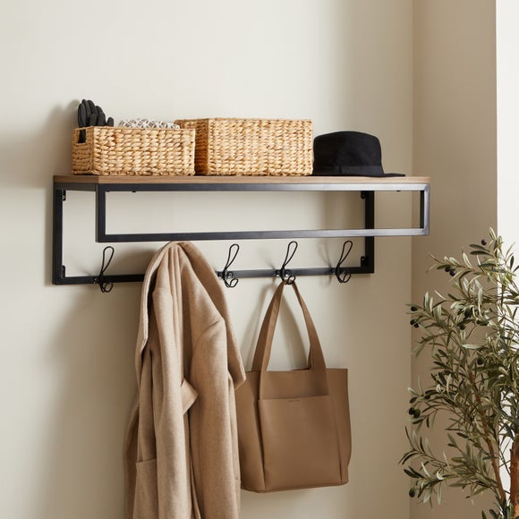 Coat hooks with shelf sale