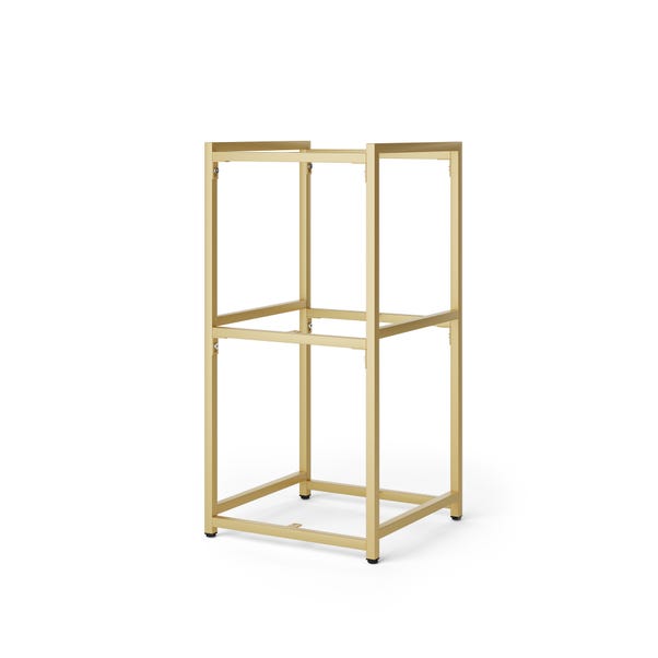 Modular 3 Shelf Gold Frame Component Gold