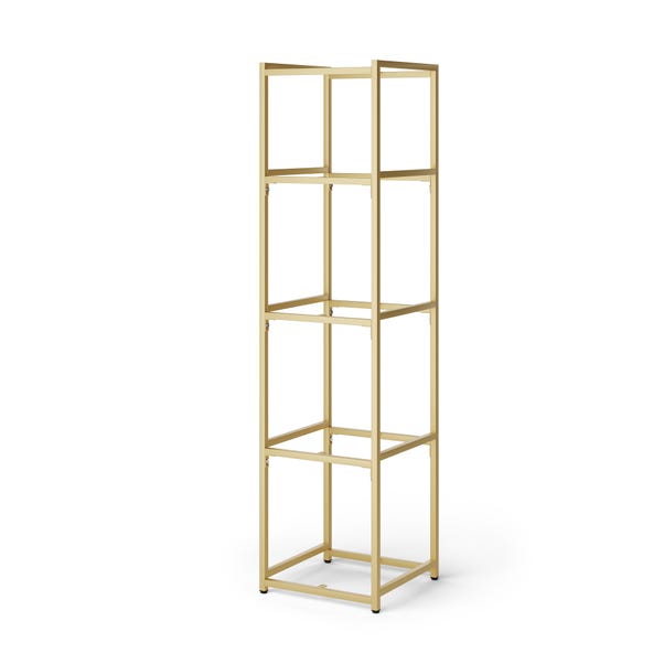 Modular 5 Shelf Gold Frame Component Gold