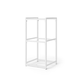 Modular 3 Shelf White Frame Component