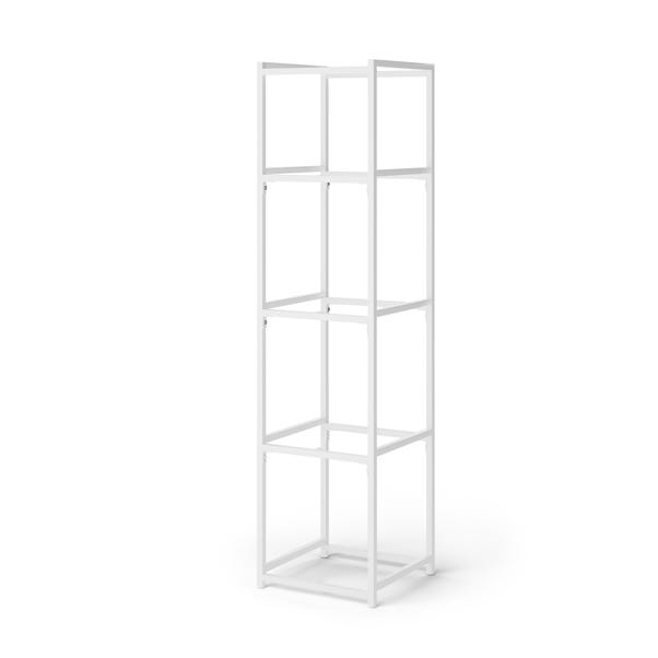 Modular 5 Shelf White Frame Component White