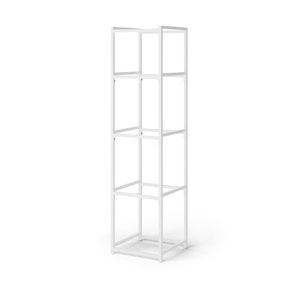 Modular 5 Shelf White Frame Component