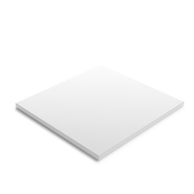 Modular White Square Wooden Shelf Panel Component