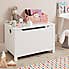 Kid's Heart Cut Out Toy Chest White