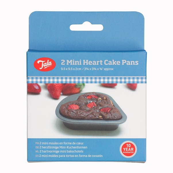 Tala Set of 2 Mini Heart Cake Pans image 1 of 2