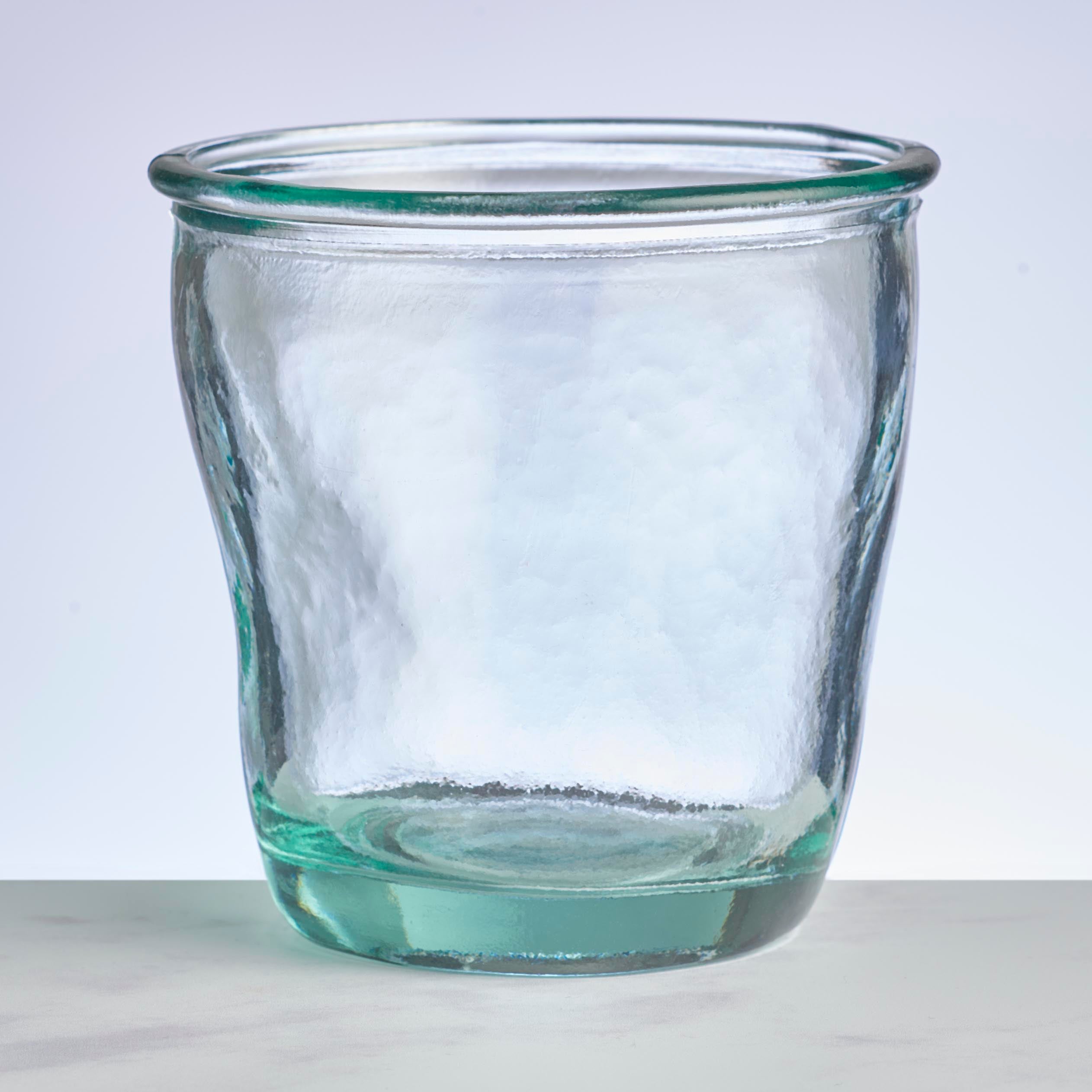 Recycled Organic Shape Tumbler Glass Clear