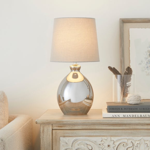 Glass table lamp deals dunelm