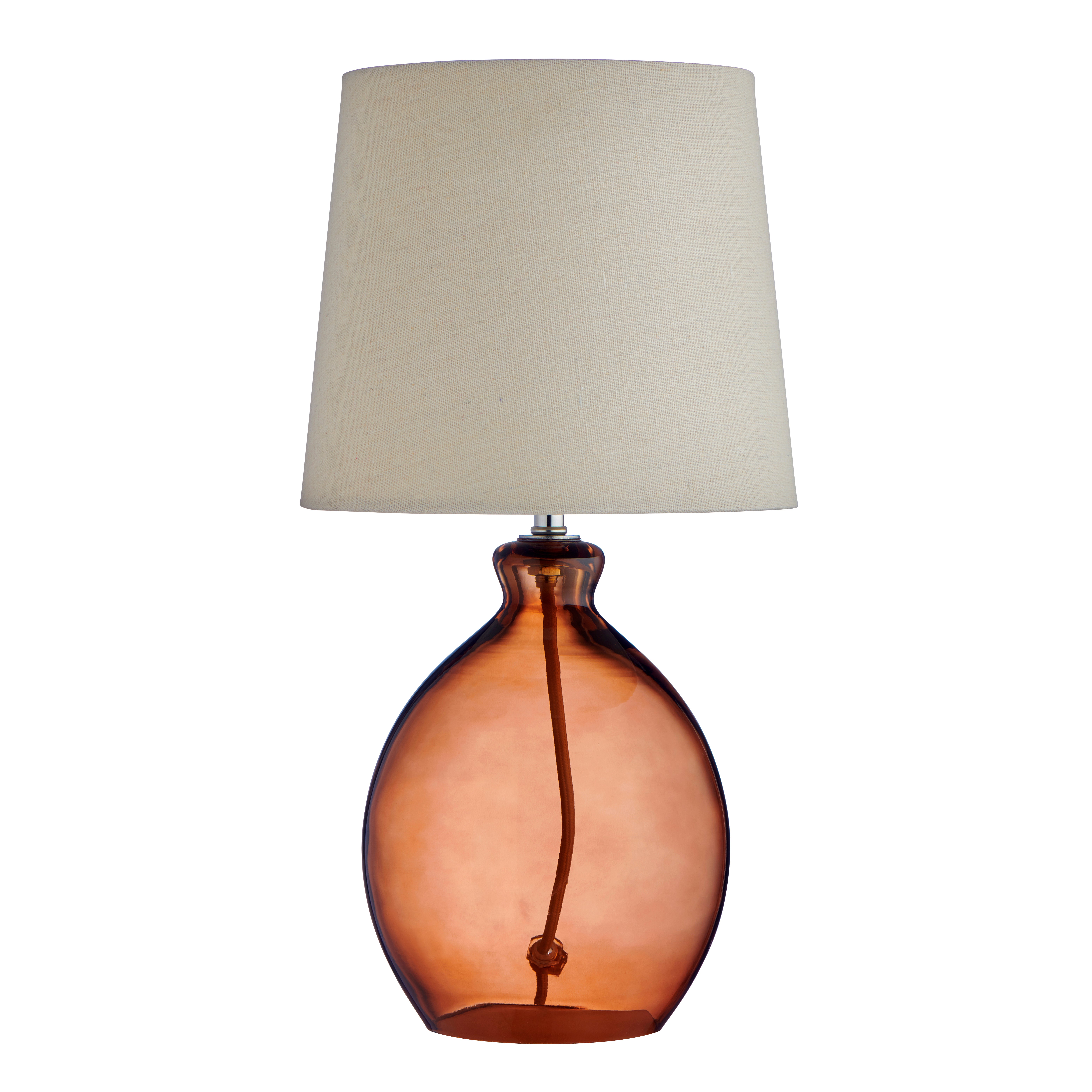 Abbott Glass Table Lamp Amber