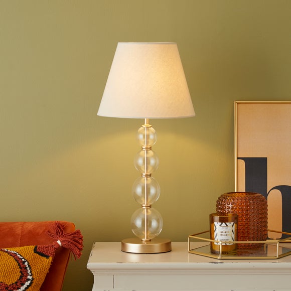 dunelm yellow table lamp