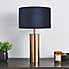 Nesa Brushed Gold and Navy Touch Table Lamp Navy