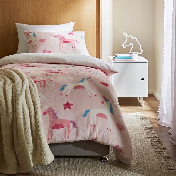 unicorn fleece duvet cover