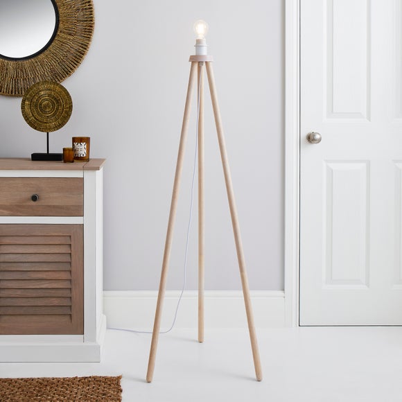 Dunelm tripod online lamp