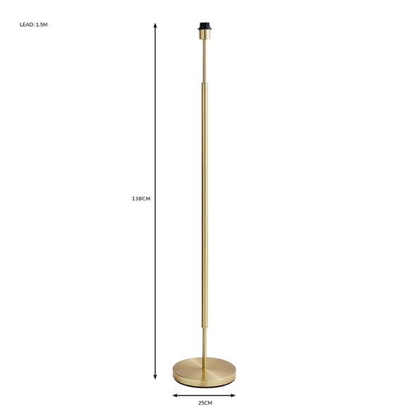 dunelm antique brass floor lamp