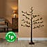 5ft Pre Lit Pine Twig Christmas Tree Brown