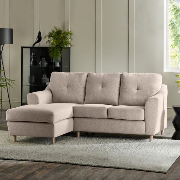 Baxter Textured Weave Corner Chaise Sofa image 1 of 8