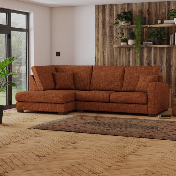 Dunelm brown store sofa