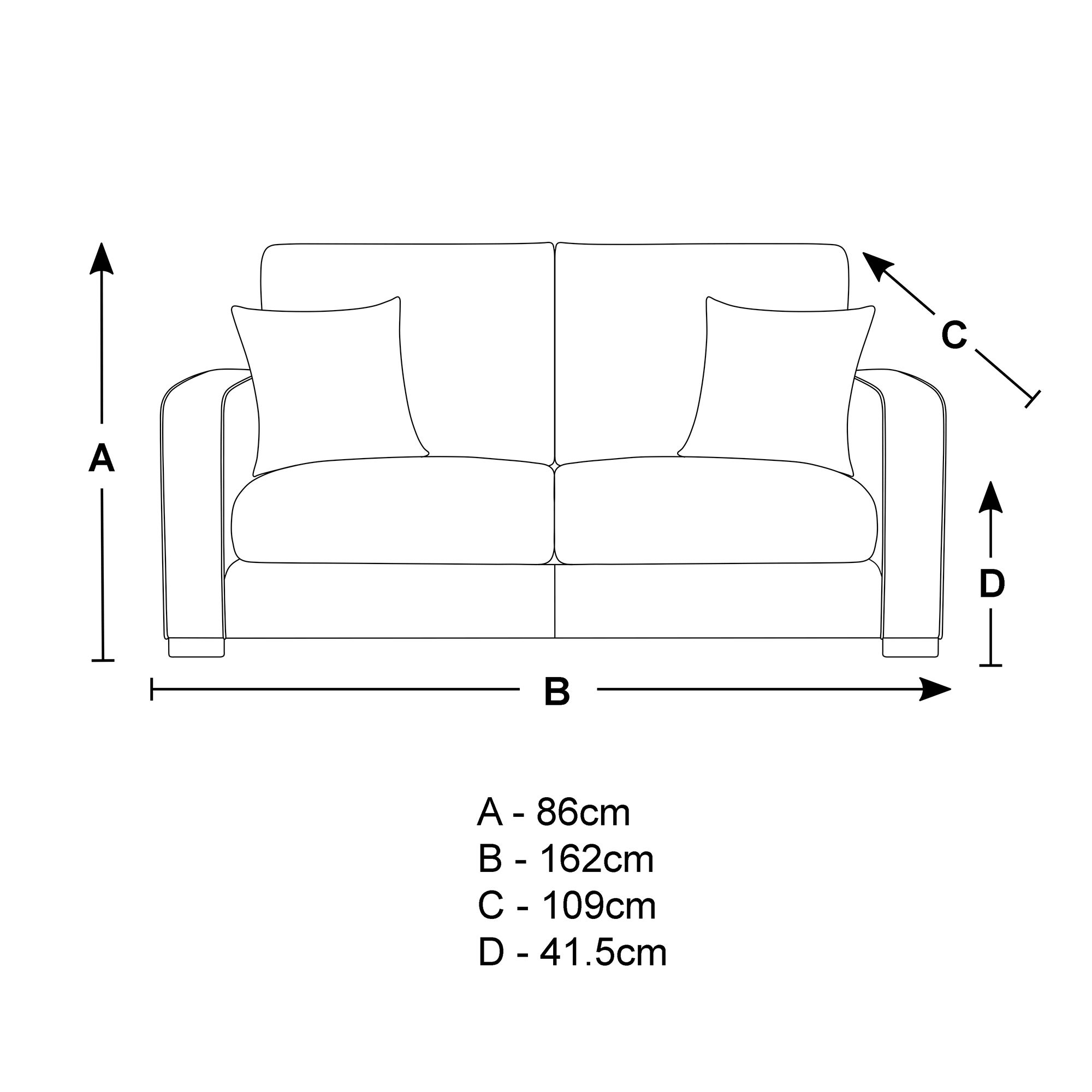 Carson Chunky Chenille 2 Seater Sofa | Dunelm