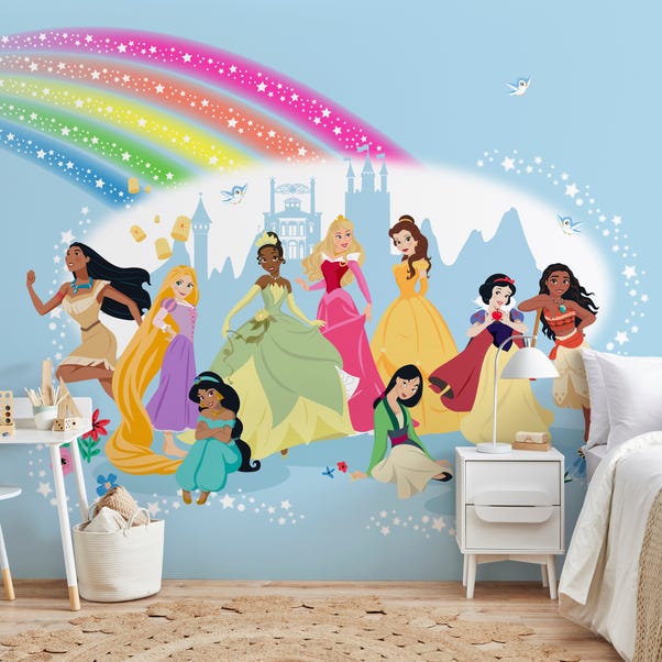 Disney Princess Mural MultiColoured