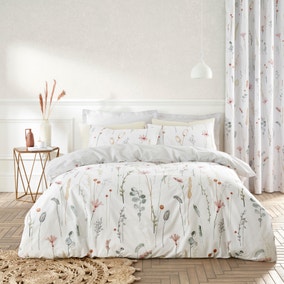 Dried Flowers Blush Duvet Cover and Pillowcase Set