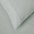 Dorma 300 Thread Count 100% Cotton Sateen Plain Cuffed Pillowcase Grey Green