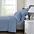 Dorma 300 Thread Count 100% Cotton Sateen Plain Fitted Sheet Heirloom Blue undefined