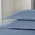 Dorma 300 Thread Count 100% Cotton Sateen Plain Oxford Pillowcase Heirloom Blue