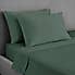 Dorma 300 Thread Count 100% Cotton Sateen Plain Flat Sheet Mallard Green undefined