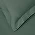Dorma 300 Thread Count 100% Cotton Sateen Plain Oxford Pillowcase Mallard Green
