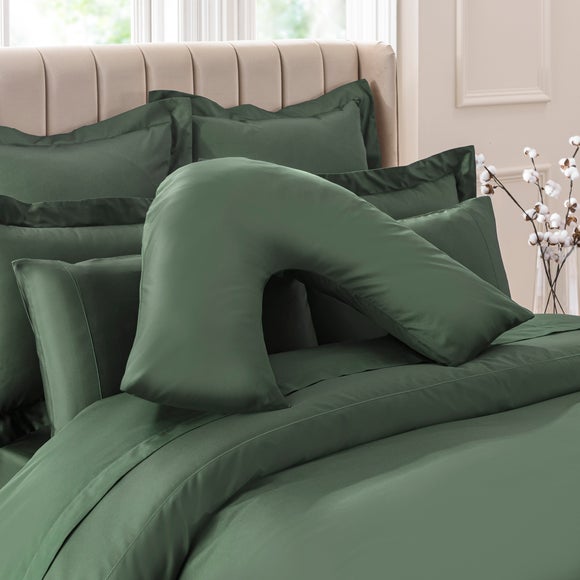 Satin v shaped outlet pillowcase