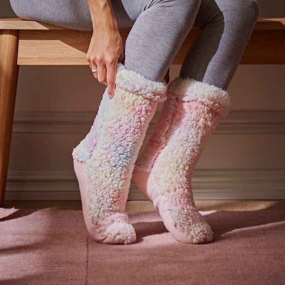 pink slipper socks