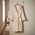 Faux Fur Hooded Dressing Gown Natural undefined