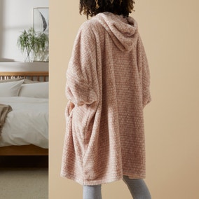 Dotty Natural Oversized Blanket Hoodie