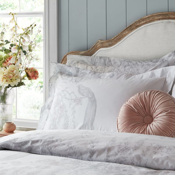 Holly Willoughby Eleni Bird 100% Cotton Oxford Pillowcase MultiColoured