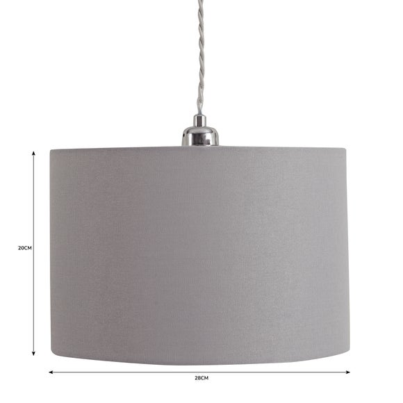 Dunelm deals lampshade grey