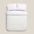 Clipped Jacquard Spot White Duvet Cover and Pillowcase Set  undefined