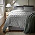Clipped Jacquard Spot Grey Duvet Cover and Pillowcase Set  undefined