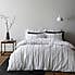 Brooks Check White Duvet Cover and Pillowcase Set  undefined