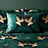 Luxe Cranes Emerald Duvet Cover and Pillowcase Set  undefined