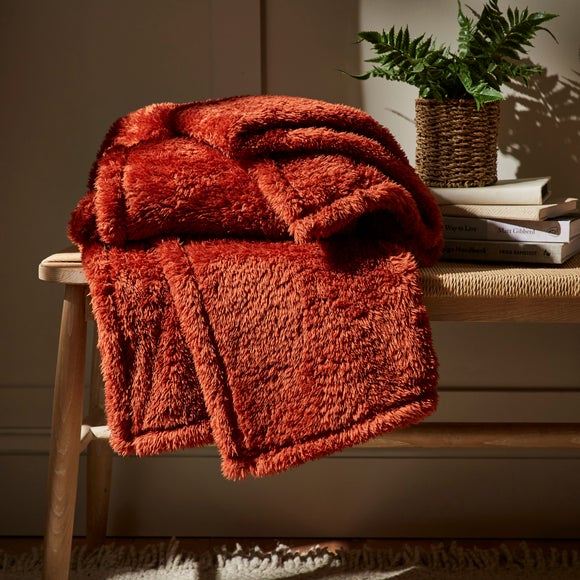 dunelm teddy bear fleece throws